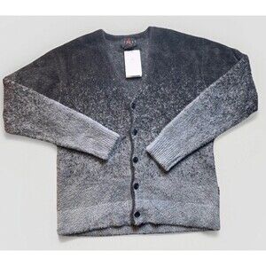 Nike Air Jordan Cardigan Sweater Smoke Grey FV7426-070 Men's Size Large Button